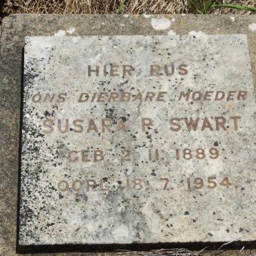 SWART Susara P. 1889-1954