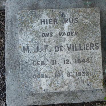VILLIERS M.J.F., de 1848-1933