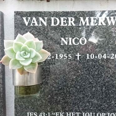 MERWE Nico, van der 1955-2018