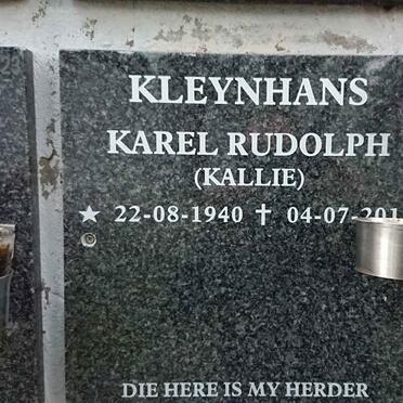 KLEYNHANS Karel Rudolph 1940-2019