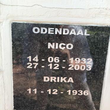 ODENDAAL Nico 1932-2003 &amp; Drika 1936-