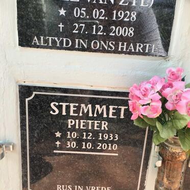 STEMMET Pieter 1933-2010