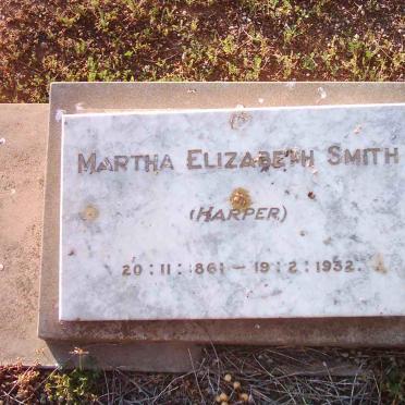 SMITH Martha Elizabeth nee HARPER 1861-1932