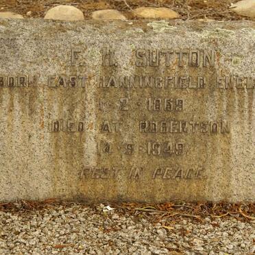 SUTTON F.H. 1869-1949