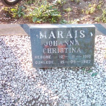 MARAIS Johanna Christina 1910-1987