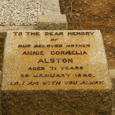 ALSTON Annie Cornelia -1940