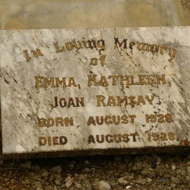 RAMSAY Emma Kathleen Joan 1928-1928