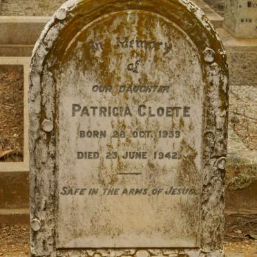 CLOETE Patricia 1939-1942