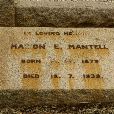 MANTELL Marion E. 1879-1939