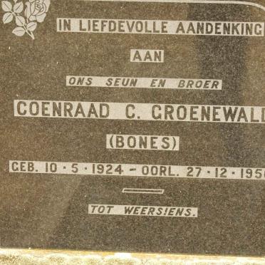 GROENEWALD Coenraad C. 1924-1956