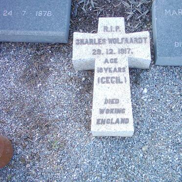 WOLFAARDT  Philip -1978 &amp; Marion nee AVES -1979 :: WOLFAARDT Charles -1917