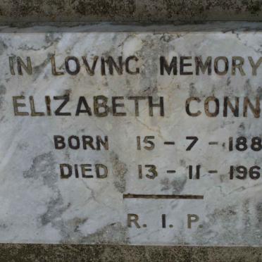 CONNELL Elizabeth 1881-1961