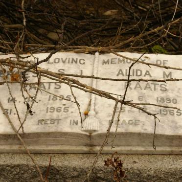 RAATS B.S.J. 1895-1965 &amp; Alida M. 1890-1965