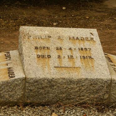 MADER Philip A. 1867-1915 :: MADER Percy L. 1906-1917 :: MADER Sydney E. 1910-1914