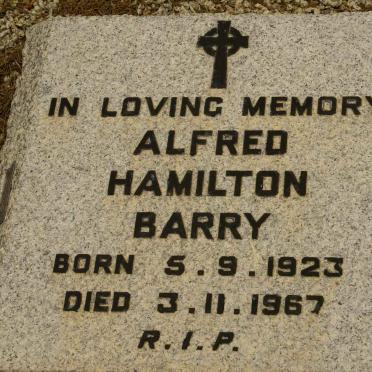 BARRY Alfred Hamilton 1923-1967