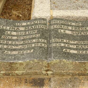 SUEUR George Frederick, le 1872-1965 &amp; Selina Marion HISCOCK 1873-1943