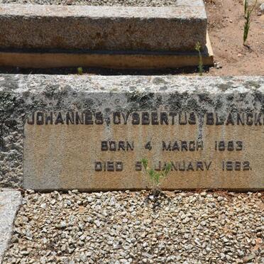 BLANCKENBERG Johannes Gysbertus 1883-1962