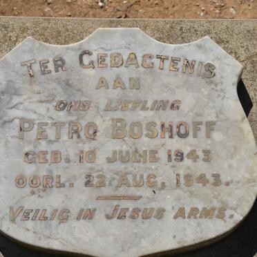 BOSHOFF Petro 1943-1943