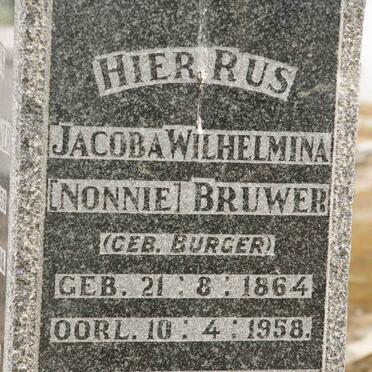 BRUWER Frikkie 1859-1938 &amp; Jacoba Wilhelmina BURGER 1864-1958