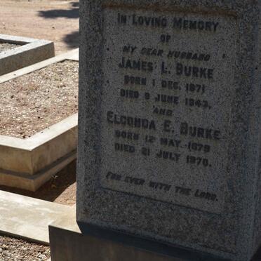 BURKE James L. 1871-1943 &amp; Elconda E. 1879-1970