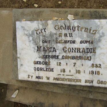 CONRADIE Maria nee COMBRINCK 1832-1918