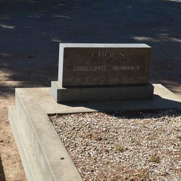 CROUS Christoffel Hermanus 1871-1944
