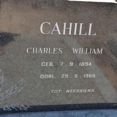 CAHILL Charles William 1894-1966