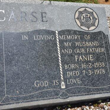 CARSE Fanie 1933-1978