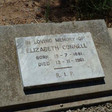 CONNELL Elizabeth 1881-1961