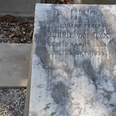 DYK Burrie, van 1884-1939