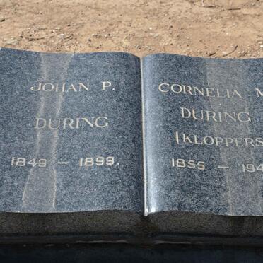 DURING Johan P. 1849-1899 &amp; Cornelia M. KLOPPERS 1855-1946