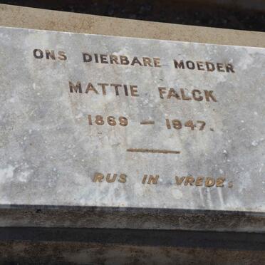 FALCK Mattie 1869-1947