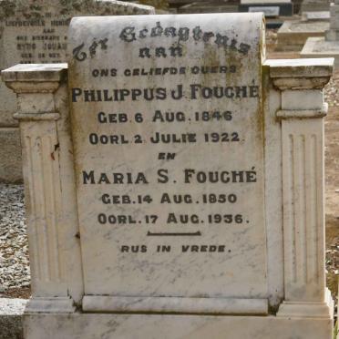 FOUCHÉ Philippus J. 1846-1922 &amp; Maria S. 1850-1936