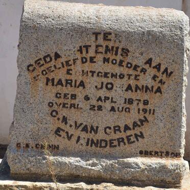 GRAAN Maria Johanna, van 1878-1911