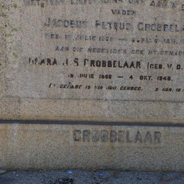 GROBBELAAR Jacobus Petrus 186?-1940 &amp; Susara J.S. V.D. MERWE 1866-1948