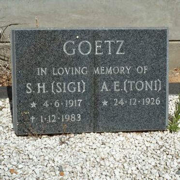 GOETZ S.H. 1917-1983 &amp; A.E. 1926-