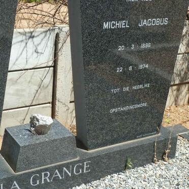 GRANGE Michiel Jacobus, la 1896-1974 &amp; Susanna Elizabeth 1903 -1992