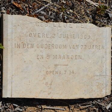 HAMMAN Maria Johanna nee CLOETE -1909