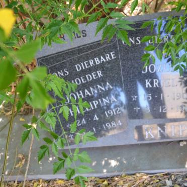 KNIPE Jozua Kriel 1906-1961 &amp; Johanna ?hillipina 1912-1984