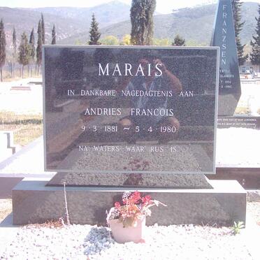 MARAIS Andries Francois 1881-1980