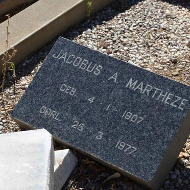 MARTHEZE Jacobus A. 1907-1977