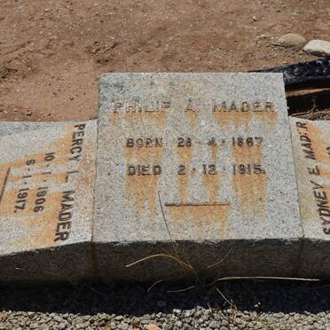 MADER Philip A. 1867-1915 :: MADER Percy L. 1906-1917 :: MADER Sydney E. 1910-1914