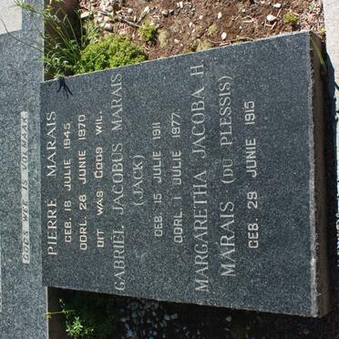 MARAIS ? 1885-1951 &amp; Cornelia MALHERBE 1890-1958 :: Gabriël Jacobus 1911-1877 &amp; Margaretha Jacoba H. DU PLESSIS 1915-