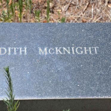 McKNIGHT Edith