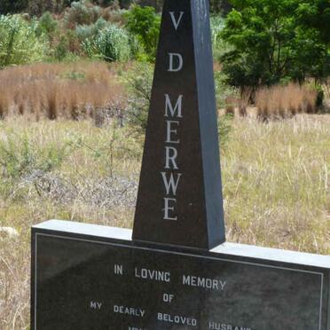 MERWE John Peter, v.d. 1929-1984