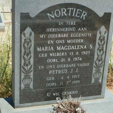 NORTIER Petrus J.J. 1917-1995 &amp; Maria Magdalena S. WILBERS 1923-1974