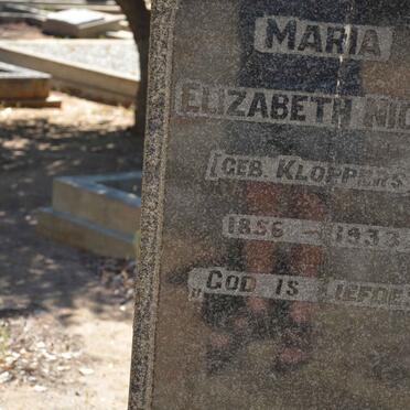 NICOL Matthew 1854-1932 &amp; Maria Elizabeth KLOPPERS 1856-1933