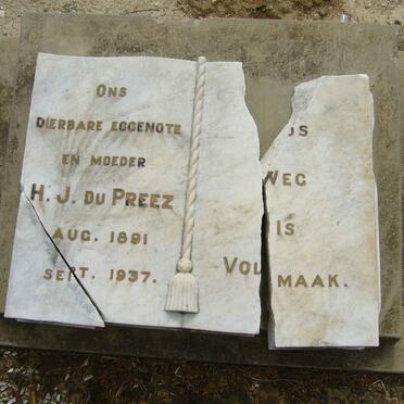 PREEZ H.J., du 1891-1937