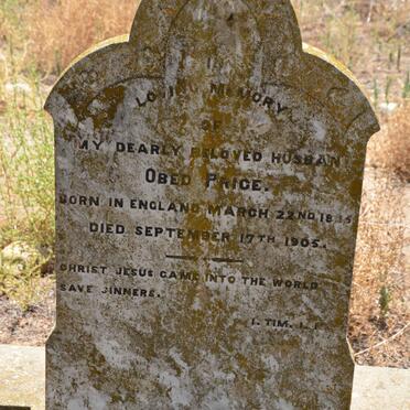 PRICE Obed 18?5-1905