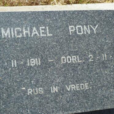 PONY Michael 1911-1973